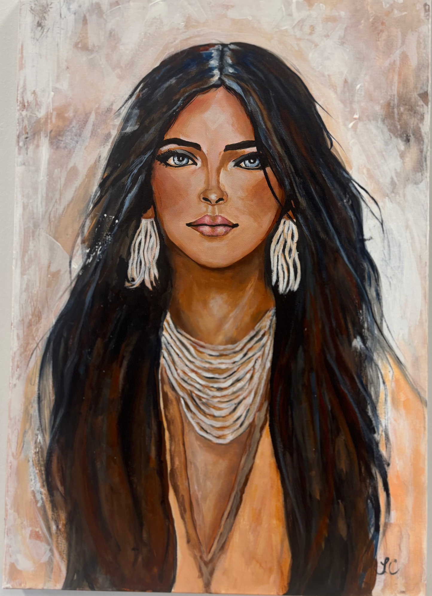 Female Portrait Canvas Print - Nira Wall Art