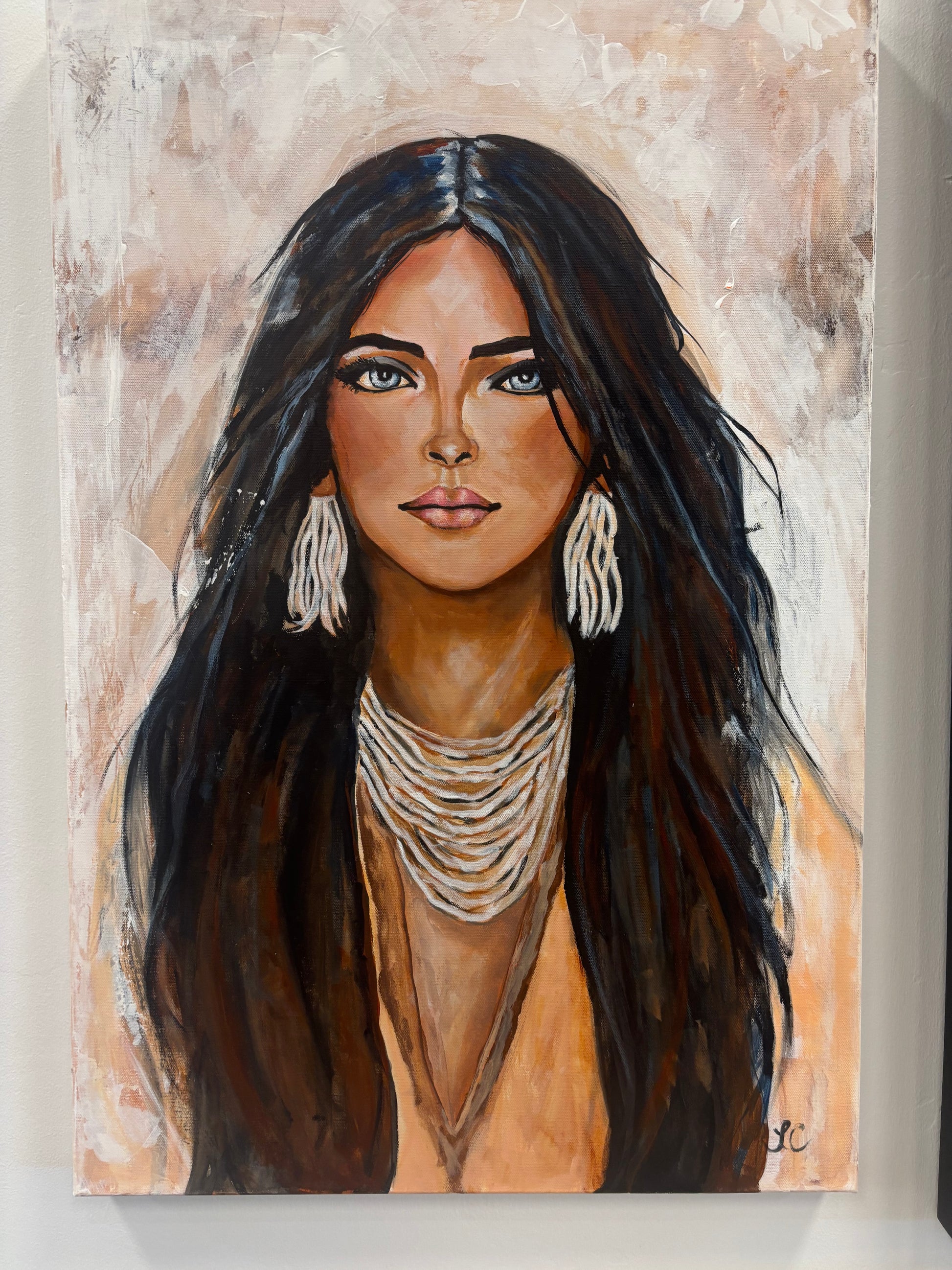 Nira canvas print female portrait wall art ready to hang