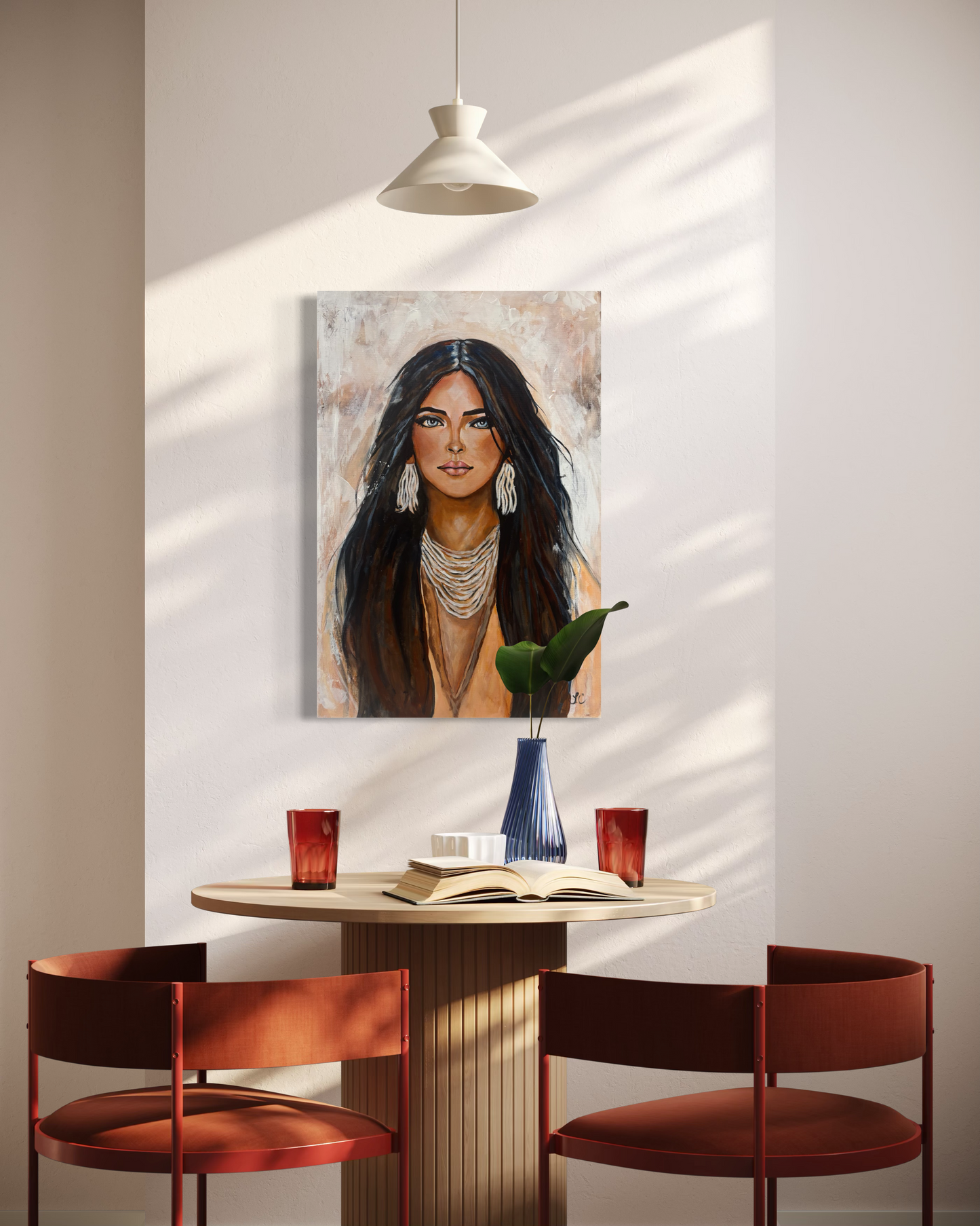 Female Portrait Canvas Print - Nira Wall Art